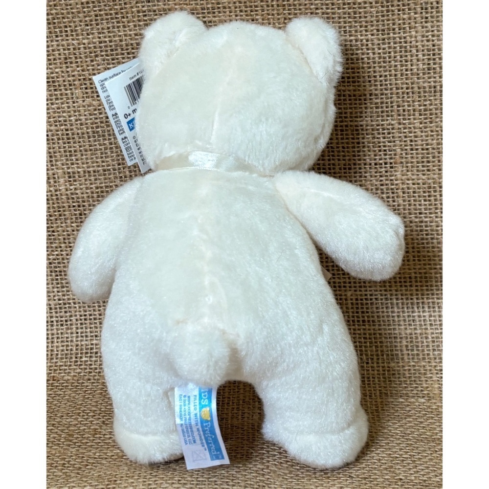 New Kids Preferred Cream Bear Lovey Plush Stuffed Animal Baby Toy Cottage Core - Picture 2 of 3
